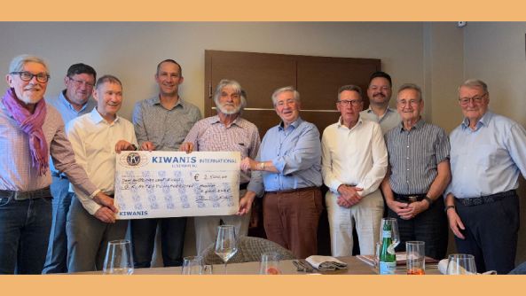  KIWANIS CLUB LUXEMBOURG spendet 2500 € für unser Jugendlager